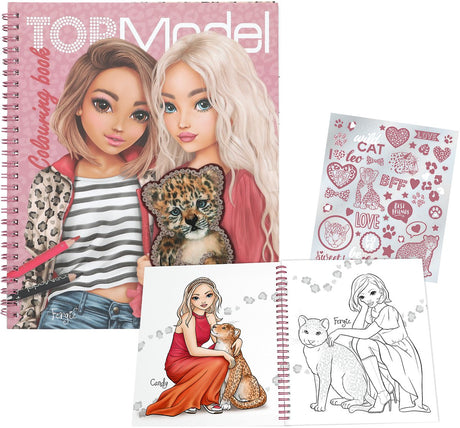 Depesche - livre de coloriage top model - leoheart