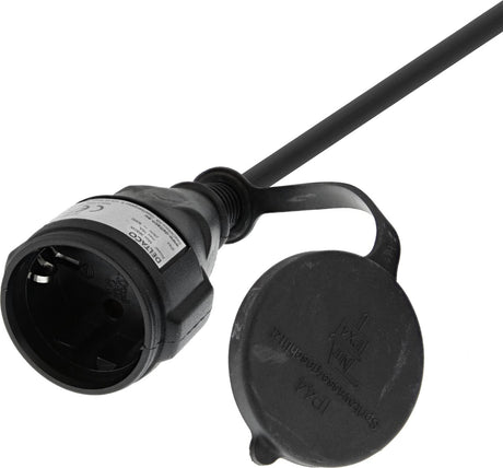 Rallonge Deltaco GT-980 - utilisation extérieure - rallonge mise à la terre - IP44 - 10 mètres - noir
