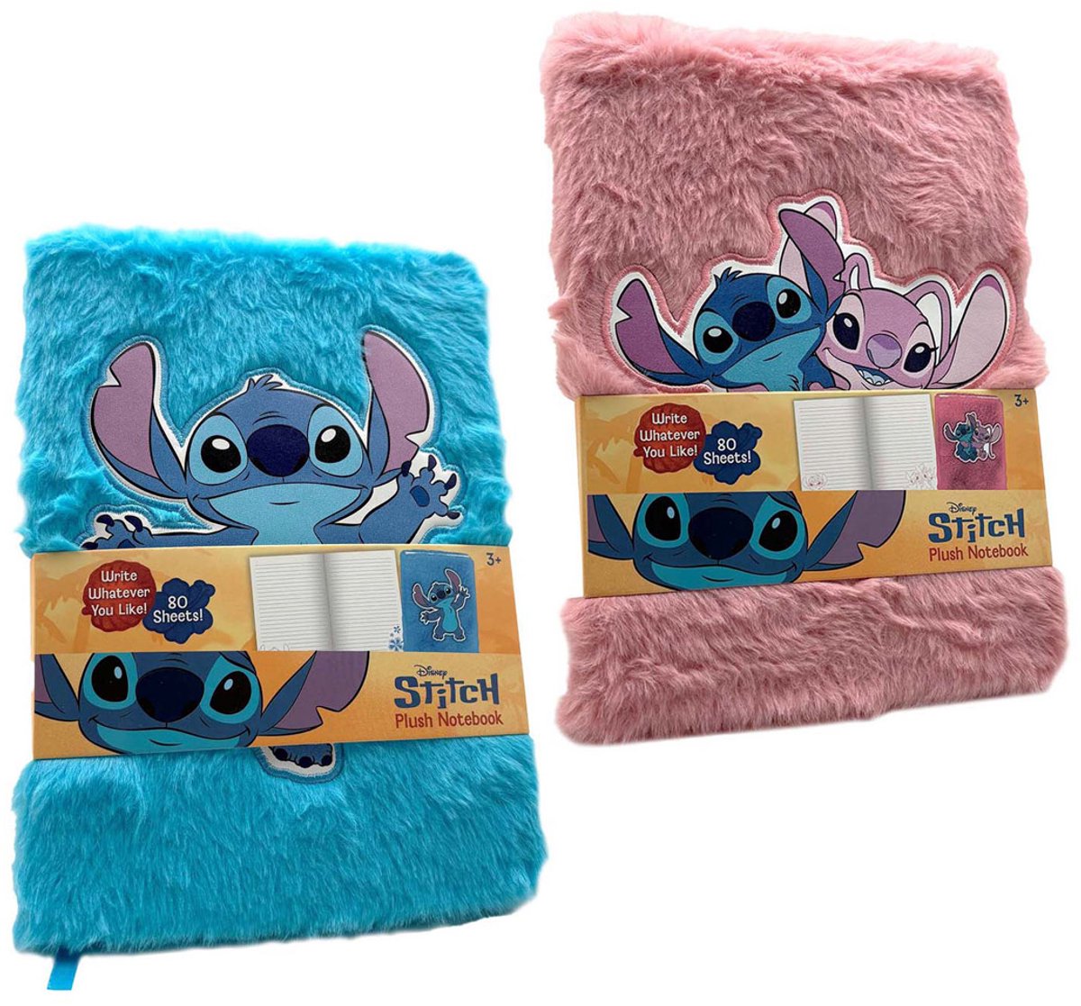 Carnet en peluche Stitch