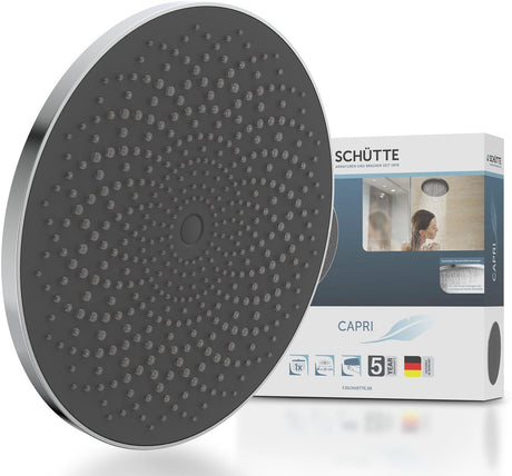 Douche de tête Schütte Capri - pomme de douche ronde - ø 26 cm - chrome-anthracite