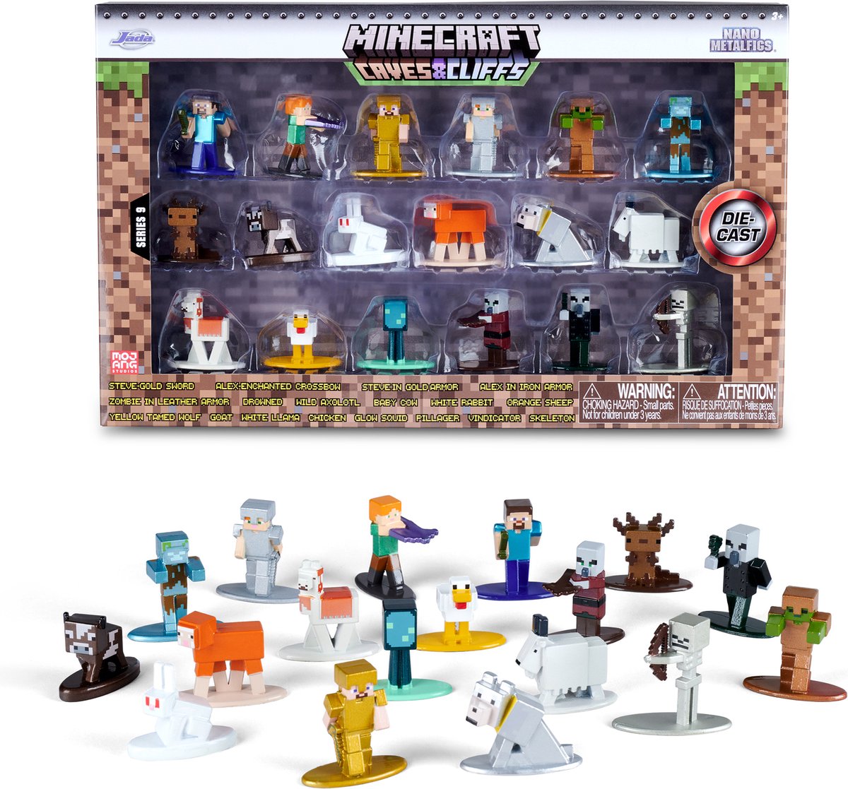 Jada Toys Marvel - Pack multiple de figurines nano, vague 9