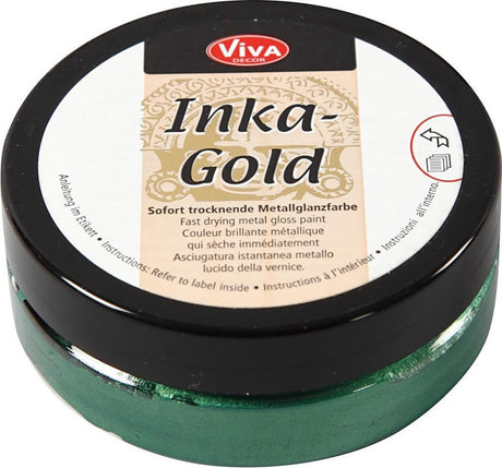 Creativ Company Inka -Gold Glosswax - Emerald, 50ml