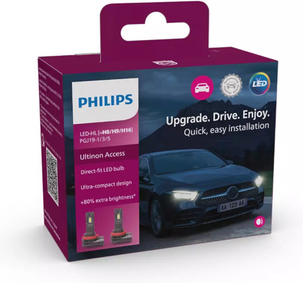 Philips Ultinon Access LED H8 H9 H16 Ensemble 11366u2500cx