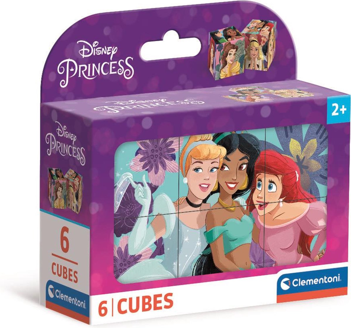 Clementoni Block Puzzle Disney Princess, 6e.