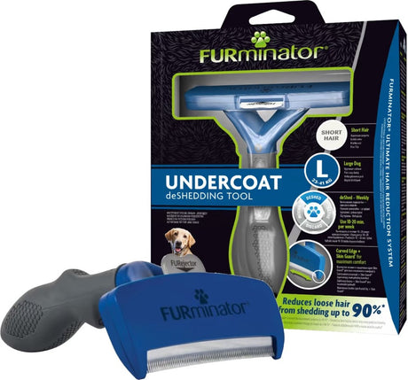 Série Furminator - outil d'épilation sous les poils - poils larges - noir - bleu