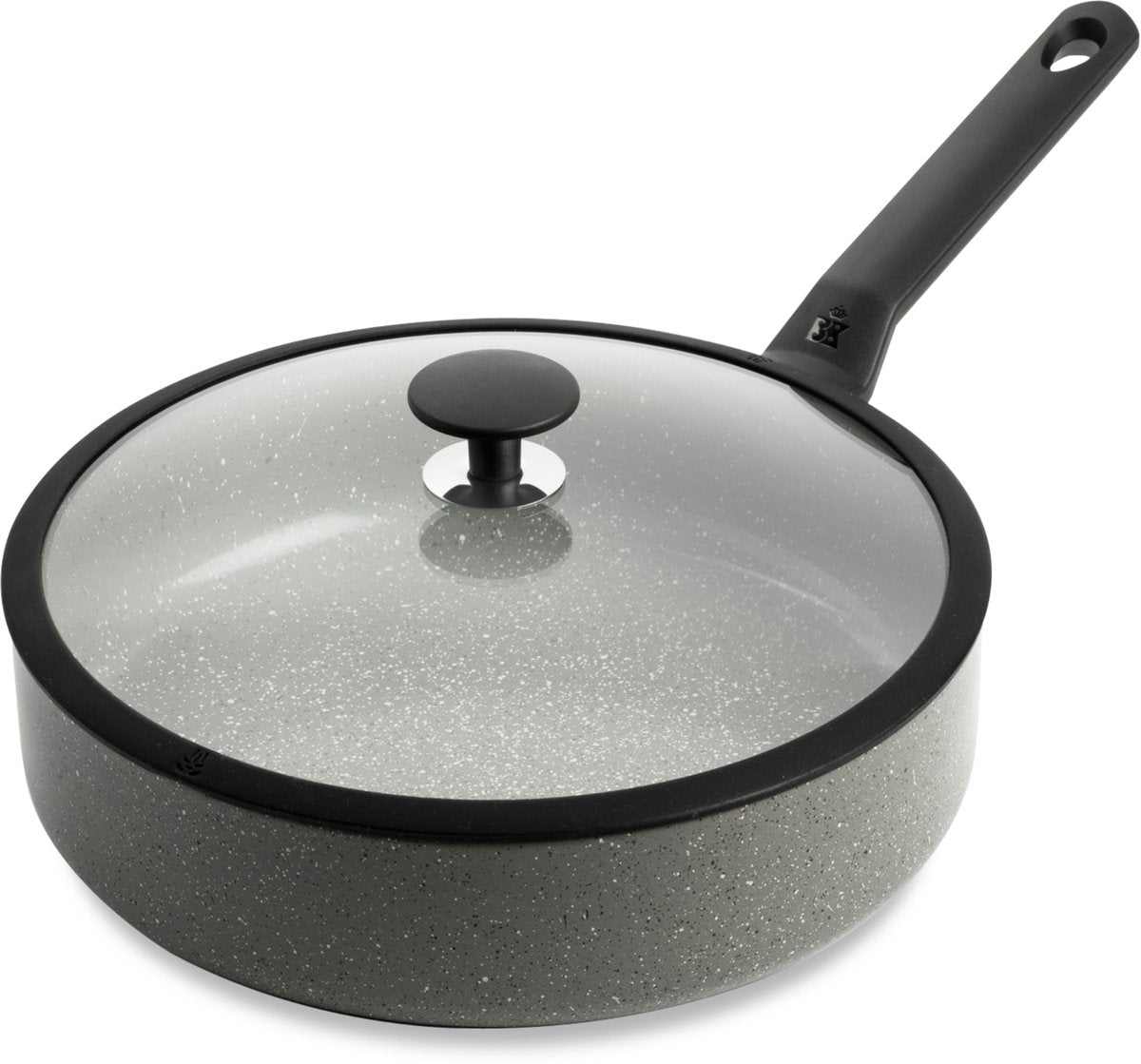 Poêle à frire en granit Bk avec couvercle ø28 cm
