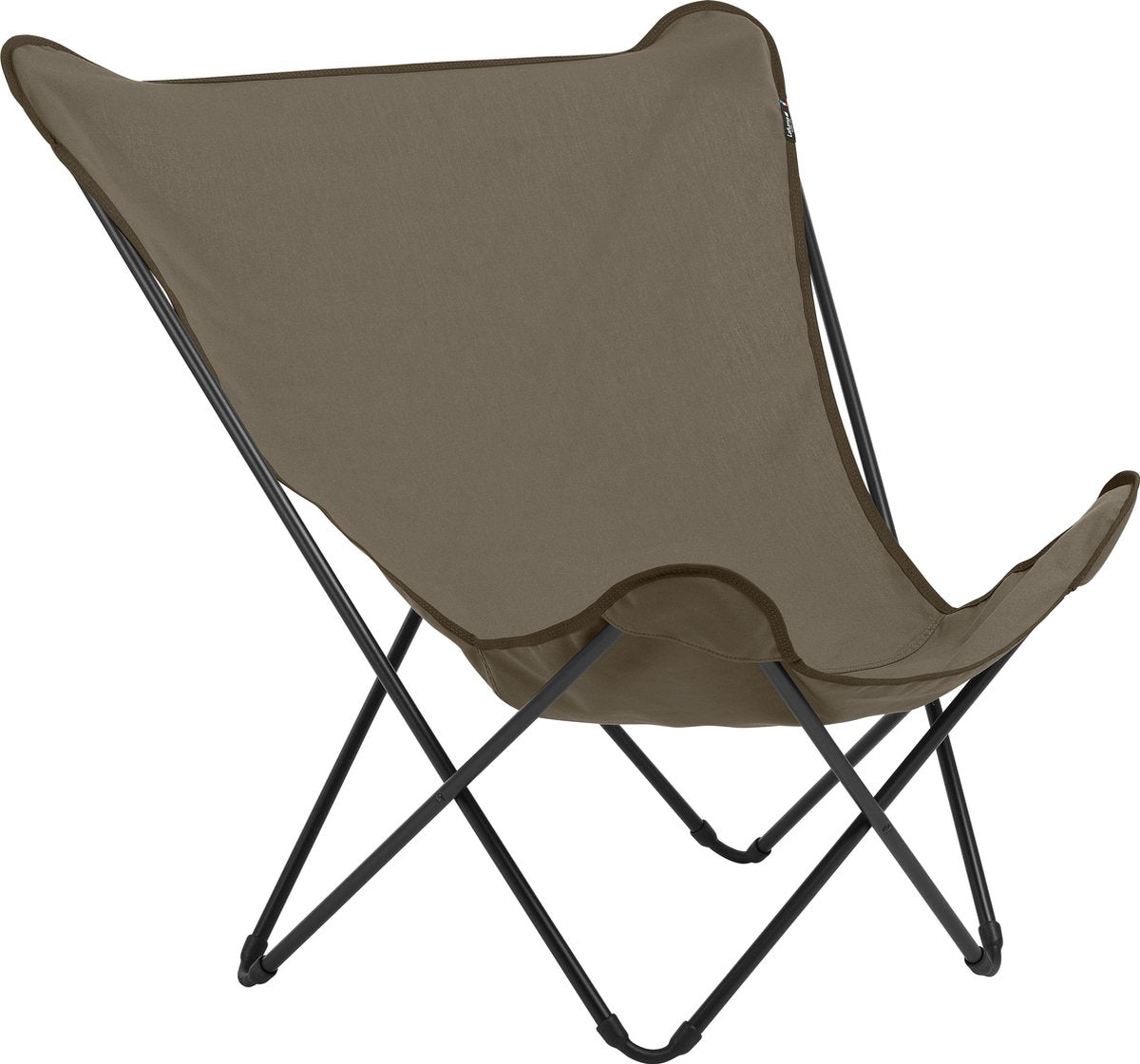 Lafuma pop up xl - chaise papillon - pliable - grès taupe