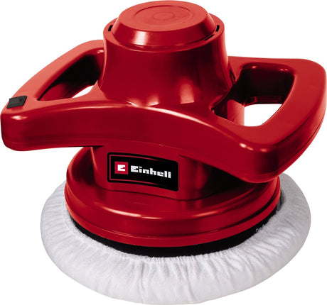 Polisseuse Einhell cc-po 90 - 90 w - 3 700 t min - ø240 mm - incl. 2x chiffon de polissage (1x textile et 1x synthétique)