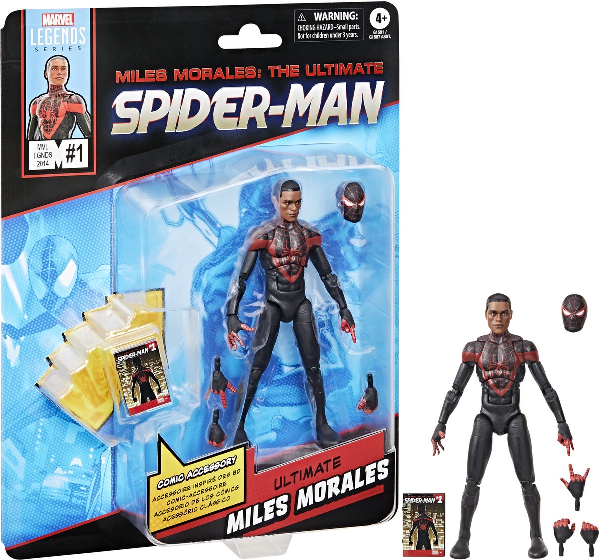 Hasbro Miles Morales : la figurine ultime Spider-Man Marvel Legends Ultimate Miles Morales figurine 15 cm