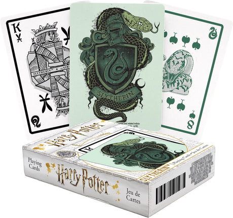 Cartes à jouer Verseau Harry Potter Serpentard - 54 cartes
