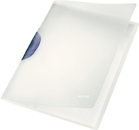 Leitz pince dossier adhésif colorclip magic, din a4, pp, clip gris foncé