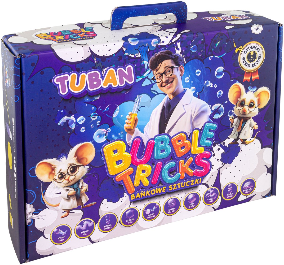 Ensemble de bulles de jouets Tuban - 10 tours de bulles magiques pour les enfants.