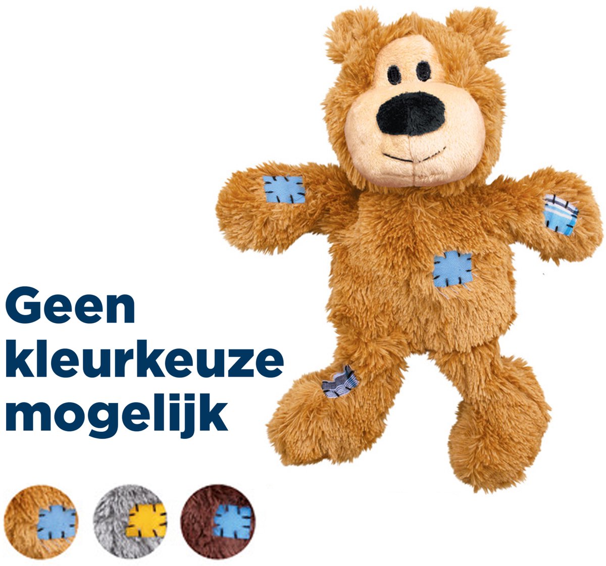 Ours club sauvage Kong - jouet pour chien - couleurs assorties - 31,5 cm