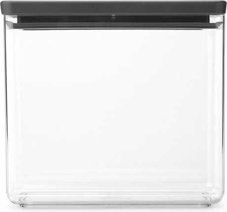 Boîte de conservation Brabantia savoureux+ - empilable - 3,5 l - gris foncé