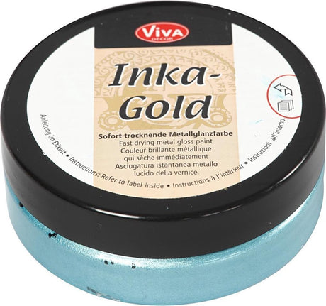 Creativ Company Inka -Gold Glosswax - Turquoise, 50ml