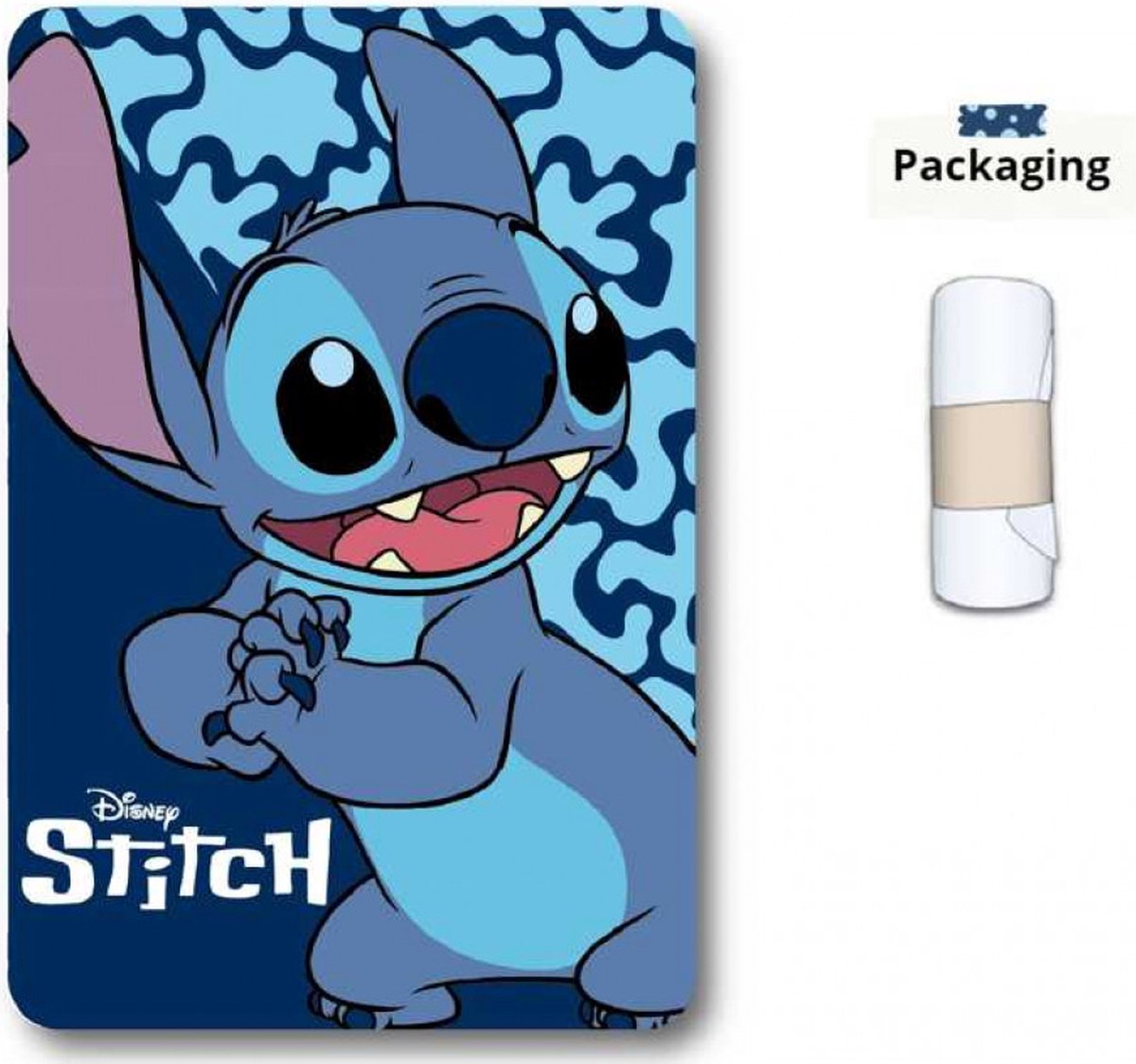 Lilo Stitch Disney Lilo et Stitch couverture polaire plaid bleu