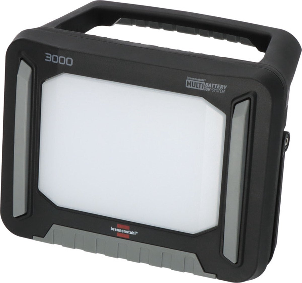 Lampe de chantier à batterie LED multi-batterie Brennerstuhl 3000 ma compatible avec les batteries 18v
