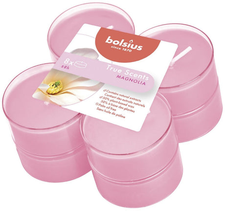 Bolsius maxilight parfum 8 pièces magnolia