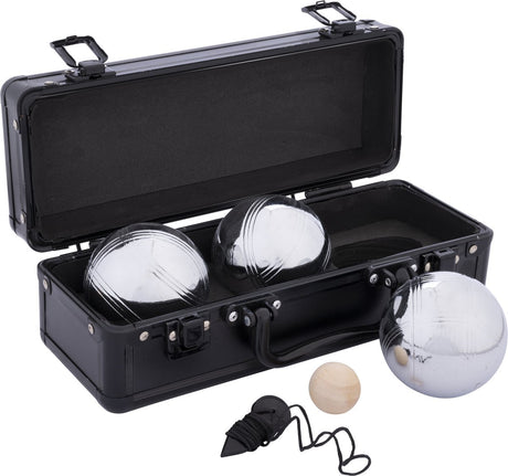 Jeu de boules Engelhart 3 boules en coffret aluminium noir