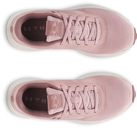 Under Armour UA W Aurora 3-PNK Baskets pour femmes - Rose tourmaline - Blanc sommet - Brume marron