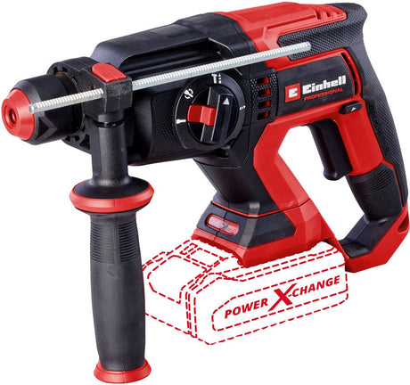 Einhell tp-hd 18 22 d li bl - perceuse à percussion professionnelle sans fil solo (rouge noir, batterie et chargeur non inclus, avec étui de rangement e-case s-f)