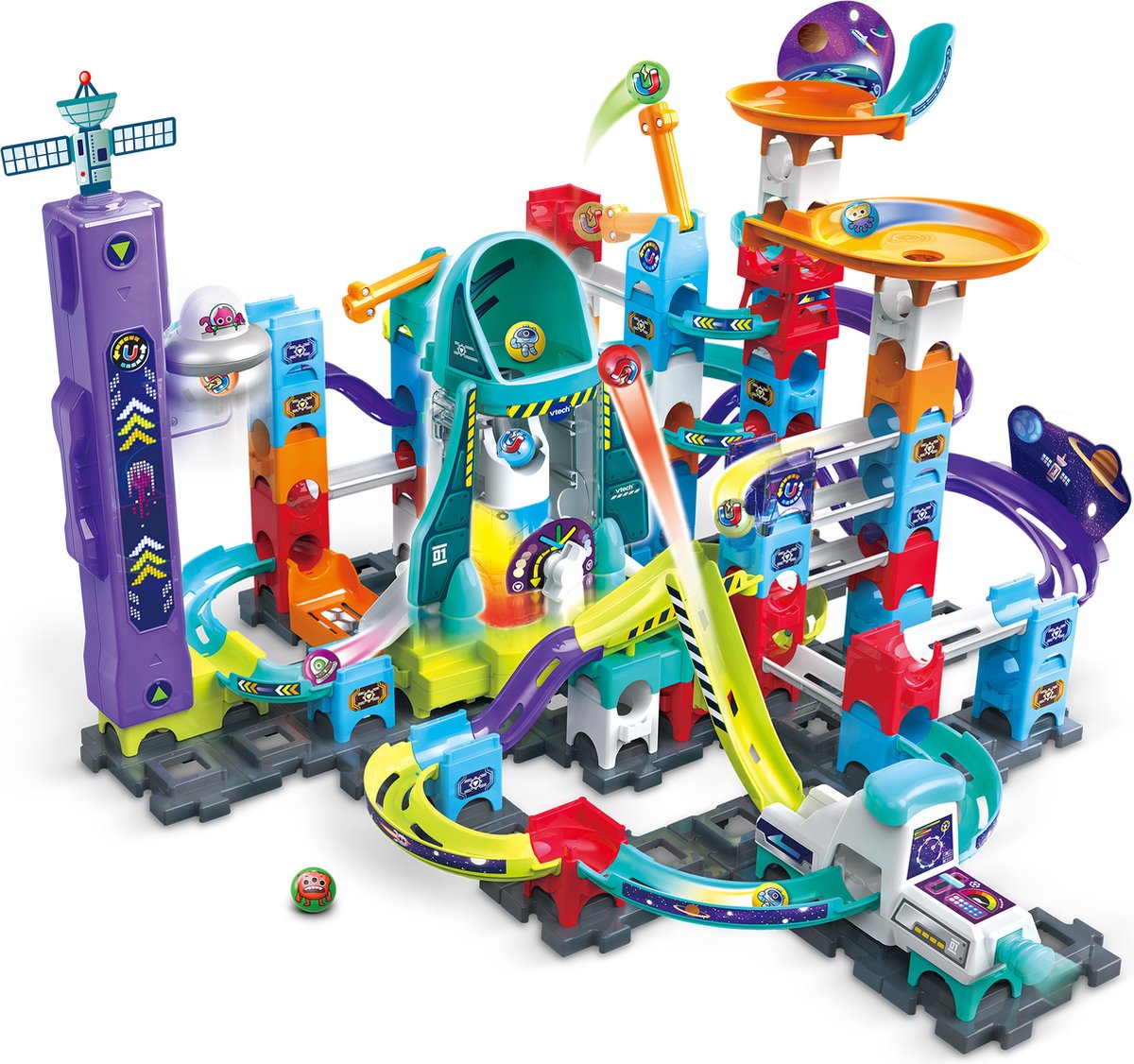 Vtech Marble Rush Space Mission magnétique Set xl300e piste de marbre - 120 pièces