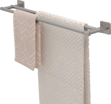 Porte-serviettes Tiger Dock double - acier inoxydable brossé