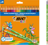 BIC Kids Evolution Crayons de couleur exhibitaires, 24SE.