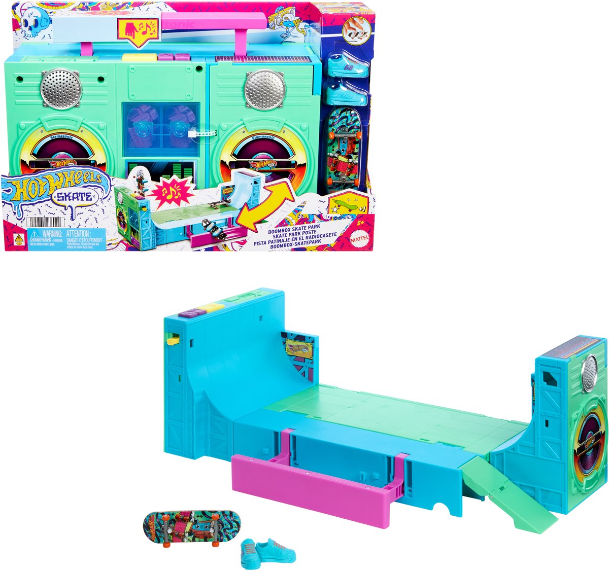 Parc de skate boombox skate hotwheels