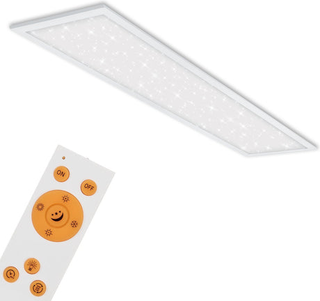 Briloner - plafonnier - panneau led 36w 3800lm 3000-6500k 120x30cm biały z pilotem zdalnego sterowania