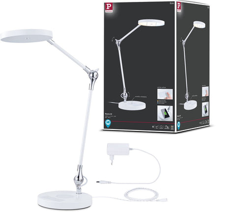 Paulmann lampe de bureau LED numis qi interrupteur blanc 1000lm 11w blanc