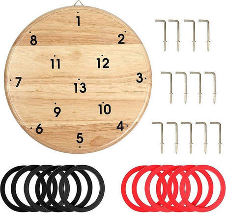 Bs jouets crochet lancer jeu de lancer en bois, 13 pcs.