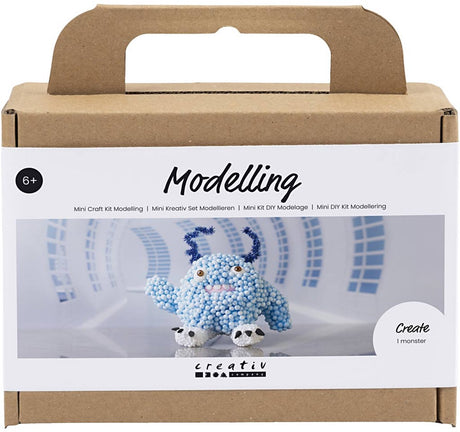 Entreprise créative https: www.cchobby.nl mini-hobbyset-boetseren-monster-bobby-lichtblauw-1-doos