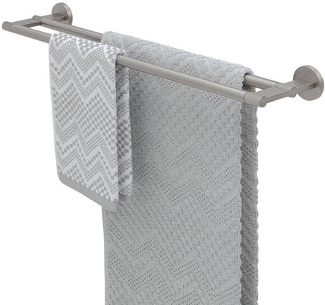 Tigre midi - porte-serviettes double - acier inoxydable brossé