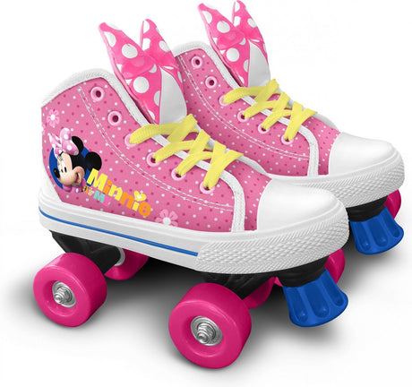 Disney Minnie Mouse Roller Skates Girls Pink White Taille 30