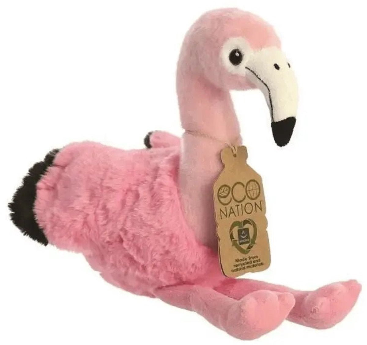 Aurora eco nation flamant rose - peluches