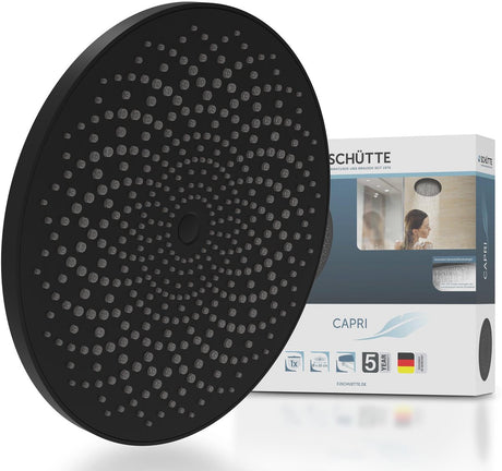 Douche de tête Schütte Capri - pomme de douche ronde - ø 26 cm - noir mat