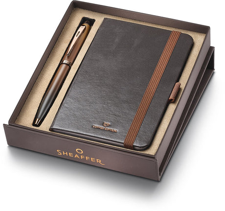 Stylo à bille Sheaffer-coffret cadeau 100 9374-édition café-avec petit carnet sf-g2937451-4