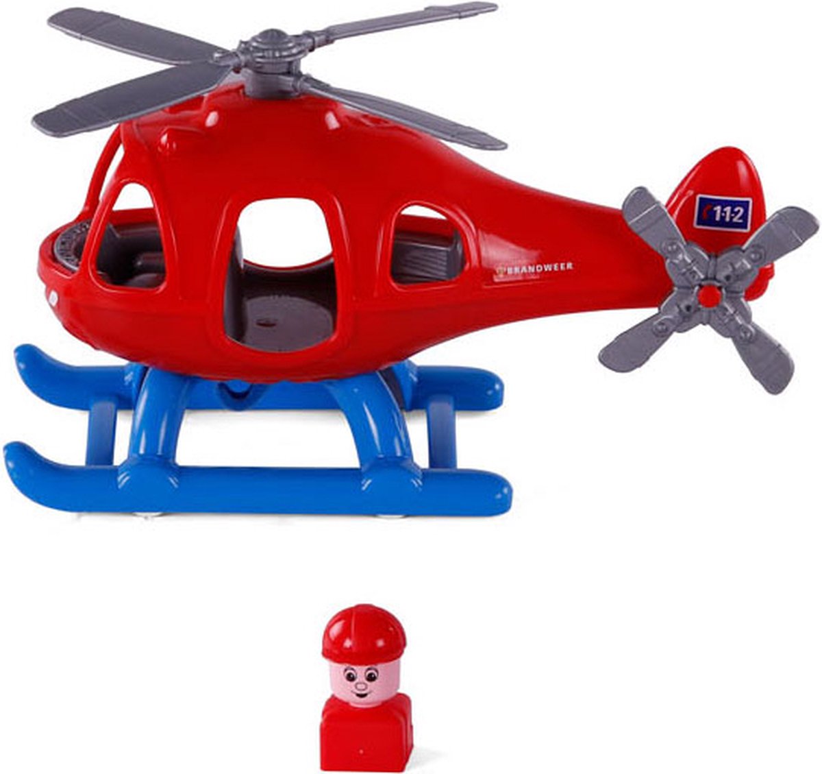 Hélicoptère de Cavallino Fire Brigade avec figure de jeu, 29,5 cm