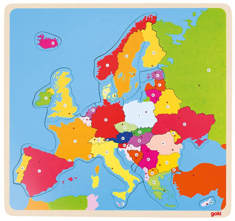 Puzzle en bois Goki Europe - 35 pcs.