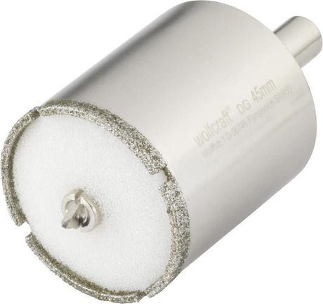 Wolfcraft - foret à carrelage 45 mm - foret diamanté avec foret de centrage - 5928000