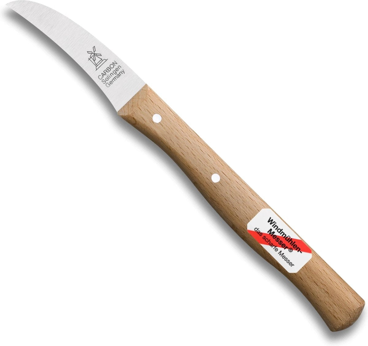 Solinger robert herder couteau à pomme de terre bec d'oiseau 16 cm hêtre rouge carbone