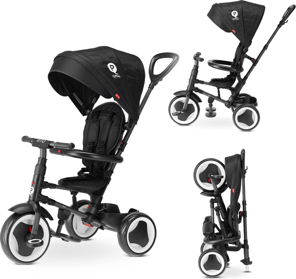Tricycle Qplay rito - draisienne - noir