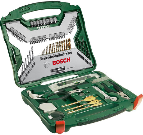 Jeu de forets Bosch x-line - 103 pièces - bois, métal et pierre