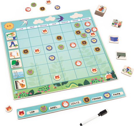 Janod - tableau magnétique - apprentissage planning hebdomadaire