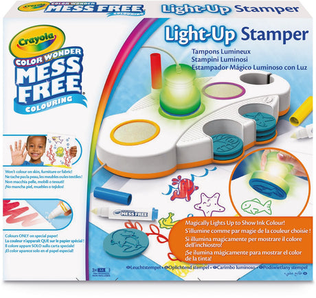 Crayola - tampons lumineux color wonder sans bavures - pack hobby - activité créative et cadeau pour les enfants à partir de 3 ans