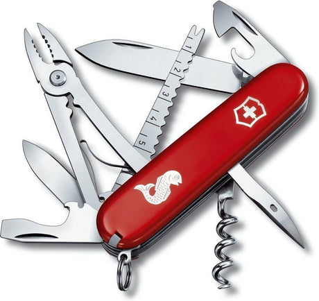 Victorinox angler - couteau de poche - 18 fonctions - rouge
