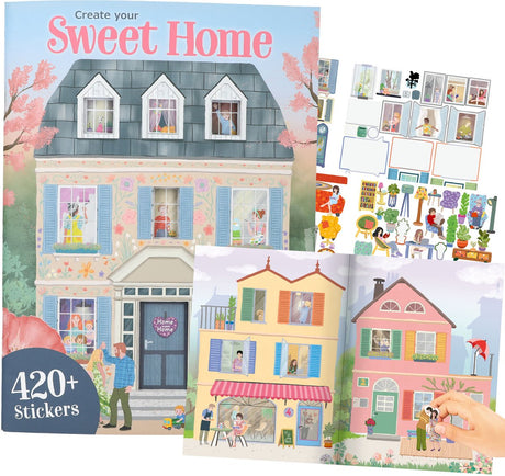 Depesche - créez votre livre d'autocollants sweet home
