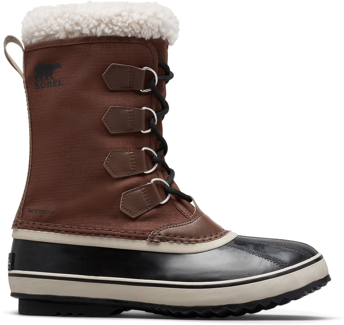 Sorel 1964 pac™ nylon wp bottes de neige pour hommes - tabac, noir - taille 42,5
