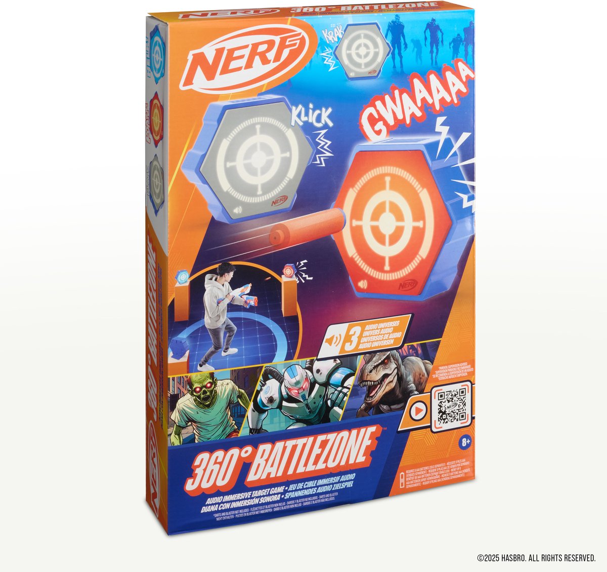 Hasbro nerf surroundfx champ de bataille, c'est-à-dire entouré de